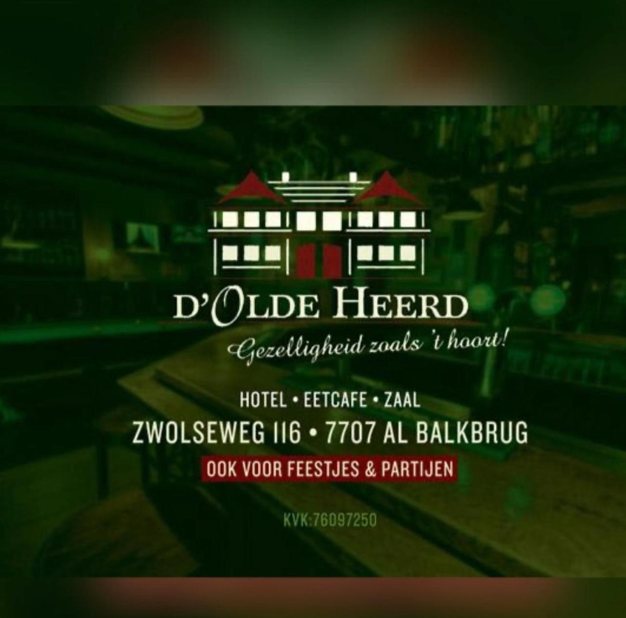 Hotel-Eetcafe D'Olde Heerd Balkbrug ภายนอก รูปภาพ